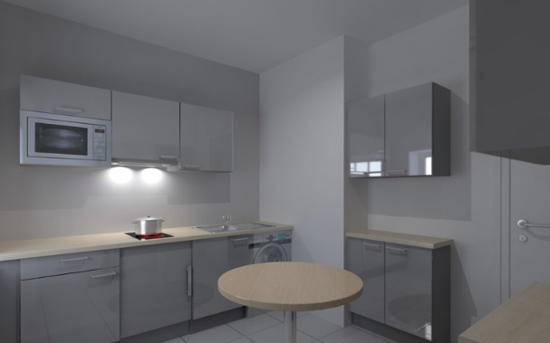 Chambre Studio, 1 Pièce · 25 m², 550 €· Tours 37000 · Quartier Grammont à Tours