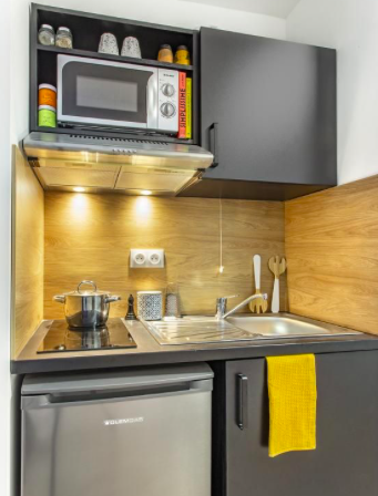 Cuisine Studio, 670 €, 1 Pièce · 18 m²· Saint-Denis 93380 · Quartier Pierrefitte-sur-Seine à Saint-Denis