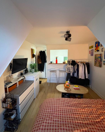 Cuisine Studio, 550 €, 1 Pièce · 14 m² · Paris 75009 · Quartier Grands Boulevards à Paris