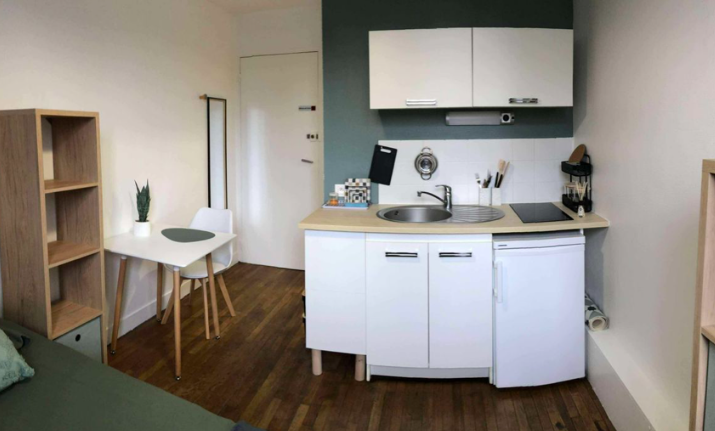Chambre Studio, 430 €, 1 Pièce · 13 m² · Amiens 80000 · Quartier St.-Jacques-St.-Roch à Amiens