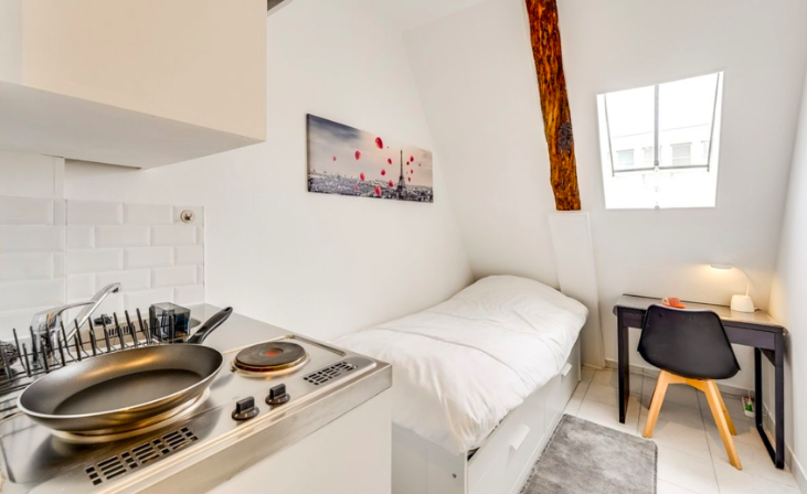 Chambre Studio, 530 €, 1 Pièce · 9 m² · Paris 75010 · Quartier Gare du Nord - Saint-Vincent de Paul à Paris