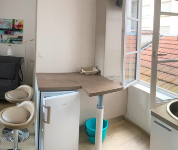 Cuisine Studio, 550 €, 1 Pièce · 13 m² · Lyon 69006 · Quartier 6e Arrondissement à Lyon