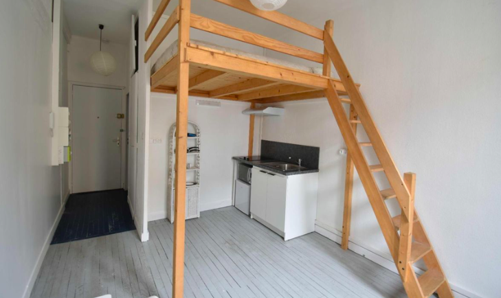 Cuisine Studio, 536 €, 1 Pièce · 18 m² · Lyon 69008 · Quartier Monplaisir - Frères Lumière à Lyon