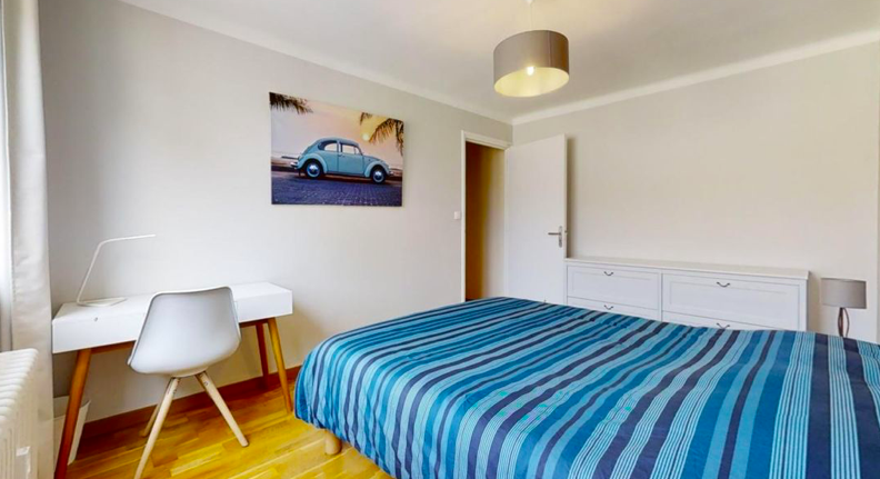 Chambre Colocation, 430 € charges comprises, 5 Pièces · 12 m² · Besançon 25000 · Quartier Montrapon - Fontaine Ecu - Montboucons - Montjoux à Besançon