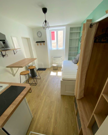 Cuisine Studio, 420 € charges comprises, 1 Pièce · 16 m² · Poitiers 86000 · Quartier Ouest à Poitiers