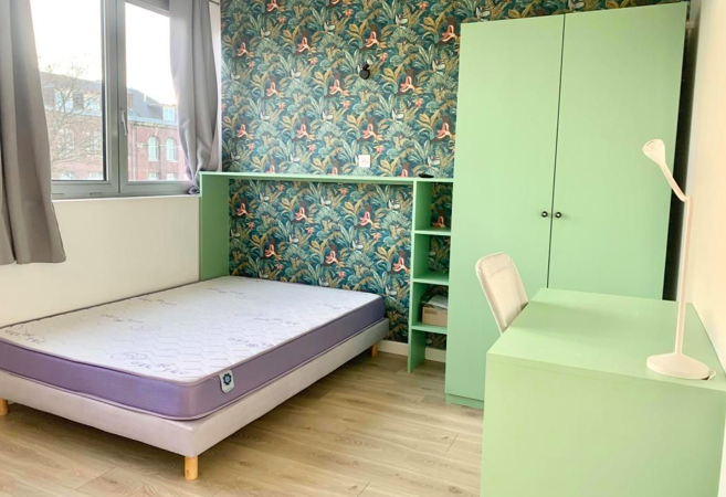 Photo 3 — Colocation 490 € charges comprises, 1 Pièce · 11 m² · Roubaix 59100 · Quartier Barbieux - Edouard Vaillant - Vauban à Roubaix