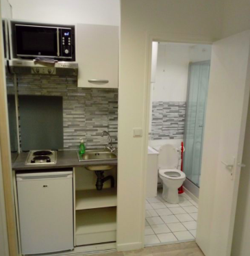 Chambre Studio 495 € charges comprises, 1 Pièce · 17 m² · Angers 49100 · Quartier Centre-ville - La Fayette à Angers