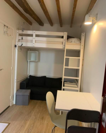 Studio 447 € charges comprises, 1 Pièce · 11 m² · Paris 75019 · Quartier Buttes Chaumont - Jourdain — Studio à Paris