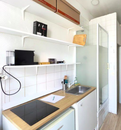 Studio 650 € 1 Pièce, 12 m² · Paris 75116 · Quartier Henri Martin - Flandrin - Faisanderie — Studio à Paris