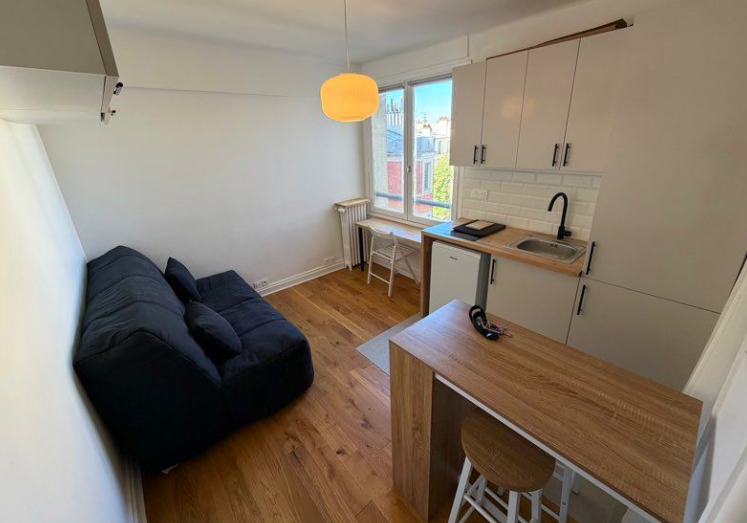 Studio 650 € charges comprises 1 pièce, 13 m² · Paris 75017 · Quartier Guy Moquet — Studio à Paris